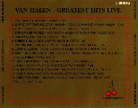 [Back of 'Greatest Hits Live']