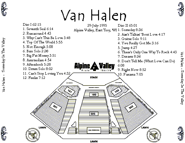 Alpine Valley Seating Chart